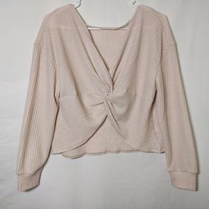 NWOT Front twist sweater